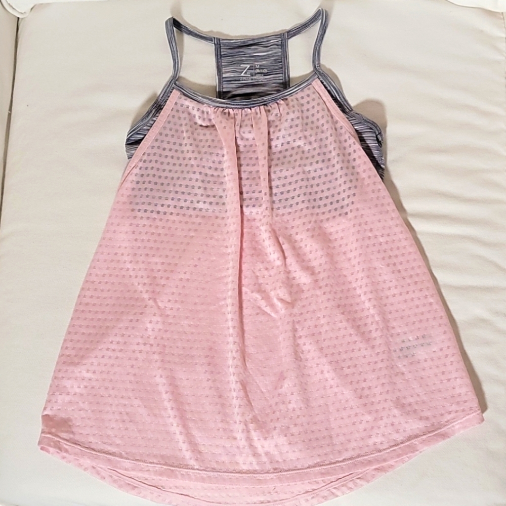 Zella Girl Sport Bra Top with mesh tank